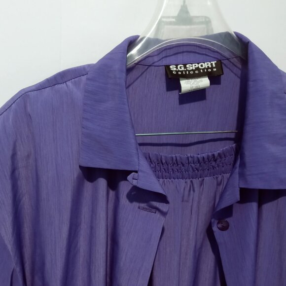 Vintage S.G. SPORT COLLECTION Purple Skirt & Top Set Size 1X - Picture 5 of 9